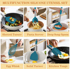 Silicone Kitchen Utensils Set, Umite Chef 43 pcs Cooking Utensils for Nonstick Cookware, Kitchen Tools-Silicone Utensil for Cooking Kitchen Set for Home Kitchen Accessories Set