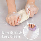 Thick Silicone Counter Mat Large 23.4"by15.6", Heat Resistant Mat for Kitchen Table/Countertop Protector/Non Stick Pastry Baking Placemats, Silicone Pad for Crafts Kids, Super Kitchen Clear