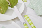 ANNOVA Silverware Set Stainless Steel Colorful Tableware Kitchen Flatware Set Utensils, Includes Dinner Knives, Forks, Spoons, Salad Forks & Dessert Spoons (Light Green, 20 Pieces)