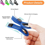 12 Pack Chip Clips, Bag Clips, Office Paper Clamps, Binder Clips, Food Clip Heavy Duty, Magnetic Clip for Food Storage, Snack, Fridge, Kitchen