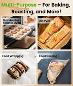 400 PCS Unbleached Parchment Paper Sheets for Baking 12x16 Inches, Non-Stick and Non-Toxic Pre-cut Parchment Sheets for Oven, Cooking, Grilling, Air Fryer and Steaming - Fit for Half Sheet Pans, White