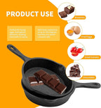 4 Pack Cast Iron Skillet 6 Inch, Nonstick Small Cast Iron Skillet, Black Small Frying Pan for Indoor and Outdoor Restaurant Kitchen