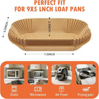 Loaf Pan Liners,160Pcs Parchment Paper Liners for Baking Bread 9x5 Inch,Non-Stick Parchment Bread Liners, Disposable Pan Liners for Baking,9.5x5 Bread Pan Liners
