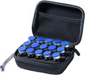 Insulin Fridge Holder Storage Case Insulin Vial Protector Holder Insulin Cooler Travel Case Organizer Fits Standard 10ml U-100 Vials,15-Slot,Black (15 Slots)