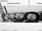 5 Ply Stainless Steel Cookware Set,8-Piece,Professional Kitchen Cooking, Heavy Chef Quality,PFOA, PTFE & PFOS Free,Induction, Non-Toxic, Oven Safe,Best 18/8 Full Clad