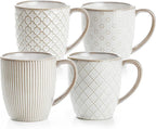 getstar Large Coffee Mugs 18 OZ Set of 4 with Big Handles, Ceramic Coffee Mug Microwave and Dishwasher Safe, Coffee Cups Ceramic