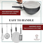 BergKoch Splatter Screen for Frying Pan - 9.5/11.5/13 Inch Stainless Steel Grease Splatter Guard (Set of 3) - Cover Oil Splash when Sizzling Bacon, Cooking Fried Chicken or Popcorn