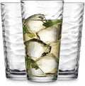 Glaver's Drinking Glasses Set of 10 Highball Glass Cups, 17 Oz Cooler Glassware. Home and Bar Everyday Basic Drinkware Elegant Kitchen Glasses for Water, Juice, Cocktails, Iced Tea.