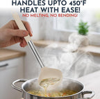 Silicone Kitchen Utensils Set 24 Pieces 450 °F Heat Resistant - Khaki Cooking Utensils-Set for Nonstick Cookware - Silicone Spatulas Set, Stainless Steel Handle & Other Kitchen accessories