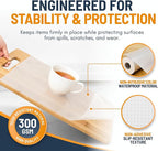 Shelf Liner Drawer Liner for Kitchen Cabinets Non-Adhesive by Linda’s Essentials (17.7 x 240 Inches) - Non-Slip Easy Clean Kitchen Cabinet and Cupboard Protector, Waterproof Mat, Clear Roll