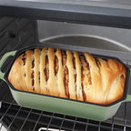 Bread Pan Cast Iron Loaf Pan with Lid 9x5 Inch Bread Loaf Pan for Baking Bread Enameled Cast Iron Sourdough Bread Pan