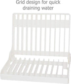 EIKS Foldable Drying Rack for Vegetable Fruit and Tableware, Kitchen Sink Organizer