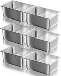 WantJoin Steam Table Hotel Pans - 1/2 Half Size 6 Inch Deep 6 Pack, Stainless Steel Food Storage Container Metal Tray Sets for Commercial Chafing Dishes Restaurant Buffet Catering Supplies