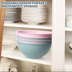 Greentainer 4-Piece Plastic Mixing Bowl Set with Lids for Kitchen, 67oz Lightweight Storage Bowls, Large Salad Bowls for Baking, Prepping, Cooking and Serving Food, Dishwasher & Microwave Safe