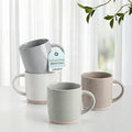 HaWare 13OZ Coffee Mugs Set of 4, Stoneware Coffee Cups, Ceramic Latte Mug for Man, Woman, Dad, Mom, Modern Tea Mugs for Latte/Cappuccino/Cocoa/Milk, Dishwasher& Microwave Safe, Speckled Multicolor