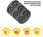 Wilton Gold Non-Stick 2 Piece Donut Pan Set, Cold-Rolled Steel Bakeware, Made without PFAS, Packaging May Vary
