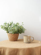 Bosmarlin Stackable Ceramic Coffee Mug Set of 4, 16 Oz, Coffee Cups, Microwave Safe, Unique Reactive Glaze (Beige, 16 Oz)