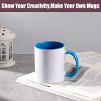 Sublimation Mugs 11 oz Set of 12 Bulk Coffee Mugs with Box Sublimation Cups Tazas Para Sublimar Coffee Cups 6 White and 6 Black