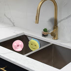BeraTek Smiley Face Sponge Holder for Kitchen Sink - Stop Soggy Sponges, In Sink Sponge Holder with Suction Cup - Sponge Caddy Fits Most Happy Face Sponges - Pink, 1 Pack