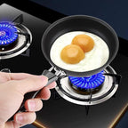 Small Frying Pan Skillet, Nonstick Mini Frying Pan with Handle Black Portable Cookware Pot for Gas Cooktops Household 4.72 inch
