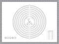 Pastry Dough Mat Silicone Baking Mats for Rolling Out Dough,Kneading Sheet,Silicone Sheet for Kitchen Counter grey, 24 * 32in