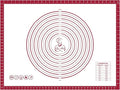 Pastry Dough Mat Silicone Baking Mats for Rolling Out Dough,Kneading Sheet,Silicone Sheet for Kitchen Counter red, 24 * 32in