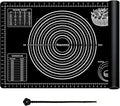 Extra Large Baking Mat - 26" Silicone Pastry Mat, Reusable Non-Stick Dough Mat with Measurement for Fondant, Rolling Dough, Pie Crust, Pizza and Cookies, Black