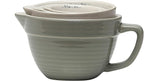 Creative Co-Op Batter Bowl Shaped Measuring Cups in Greys (Set of 4 Sizes)