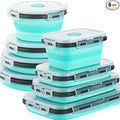Sudaya 8 Pack Collapsible Food Storage Containers With Lids, Collapsible Storage Containers Sets Silicone Collapsible Bowls For Camping, RV Accessories, Travel Trailer Must