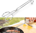 UPIT Kitchen Triangle Tongs for Cooking, Heavy Duty Stainless Steel Scissor-Shaped Serrated Serving Plier for Barbeque, Vegetable, Fruits, Food, Multipurposed, 12 inches