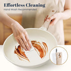 Granite Frying Pan, 11 Inch Non Stick Frying Pans, Lightweight Nonstick Pans for Omelets & Eggs, PFOA & PFAS Free Non-toxic Cookware Chef's Pan, Induction Compatible Fast & Even Heat Skillet