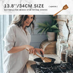 Wooden Spoons for Cooking, Nonstick Cooking Utensil Set with 4 Piece Acacia Wooden Spatulas and Spoons for Cooking, Terrific for Everyday Kitchen Tasks