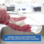 Vikan 42373 Brush,Dish,Scraping Edge,Medium,11",PP/PBT,Blue