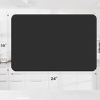 WISELIFE Dish Drying Mat Super Absorbent Drying Mat Large Dish Drying Mats for Kitchen Counter Easy Clean Dish Mat Kitchen Drying Mat16"x 24" Classic Black