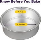 Wilton Aluminum Round Cake Pan, Classic Bakeware for Small Cakes, Durable, Even Heating, Rust-Resistant, Professional Quality, 6 in., Packaging May Vary