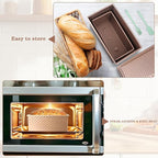 3 Pack Set Pullman Loaf Pan with Lids, 2.2 lb & 1 lb & 0.8 lb Dough Capacity,Non-Stick Sandwich Bread Loaf Pan for Homemade Baking Bread