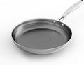 COOKER KING 12-Inch Stainless Steel Pan, Hybrid Nonstick Frying Pan, Skillet, 3-Ply Clad Cookware, Even Heat Distribution, Dishwasher & Oven Safe, with Stay-Cool Handle, Induction Compatible