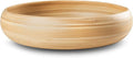 LEXA 12" Handmade Natural Bamboo Wooden Fruit Bowl for Kitchen Counter - 130 oz Lightweight Large Bamboo Wood Salad Bowl
