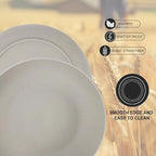 Wrova 2 Pack Salad Bowls,10inch 65oz Large Salad Bowl Set,Plastic Bowl for Kitchen,wheat straw bowls Set for Soup,Cereal,Ramen,Fruit,Salad,Dishwasher & Microwave Safe,Easy Clean.Gray