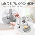 Sophie & Panda Silicone Sponge Holder for Kitchen Sink Bags Set of 2 - Easy to Use Soap Holder No Installation Needed Kitchen Sink Caddy - Kitchen Sink Organizer Set of 2 Green and Orange