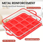 Silicone Mini Loaf Pan, 12 Cavities Metal Reinforced Frame Nonstick Food Grade for Baking Mini Bread, Brownie, Cornbread, Cheesecake and Chocolate (2 Pack)