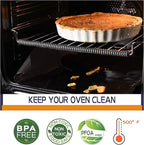 Oven Liners Mat for Bottom of Oven, 3 Pack Large Reusable Teflon for Bottom of Electric Oven Gas Oven Toaster Oven Microwave Stove Grill, 100% Non-Stick, BPA and PFOA Free, 23.62x15.75 in