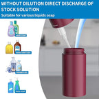 Automatic Soap Dispenser Touchless, Hands-Free, Multi Adjustable Volume, Long Battery Life, Compatible with Thick & Thin Dish/Hand Soap for Bathroom and Kitchen, Easy for Toddlers, Red