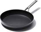 OXO Professional 12" Frying Pan Skillet, Hard Anodized Ceramic Nonstick Cookware PFAS-Free, Induction Suitable, Stainless Steel Handles, Diamond Reinforced Coating, Dishwasher Safe, Oven Safe, Black