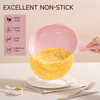 JEETEE Pink Pots and Pans Set Nonstick 23pcs, Healthy Kitchen Cookware Sets, Induction Cooking Set Pink Frying Pans, Saucepans, Sauté & Griddle & Crepe Pan (PFOA Free)