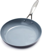 GreenPan Valencia Pro Ceramic Nonstick 11” Frying Pan Skillet, Hard Anodized PFAS-Free Cookware, Induction Ready, Compatible on All Cooktops, Eggs & Omelets, Dishwasher Safe, Oven Safe to 600F, Gray