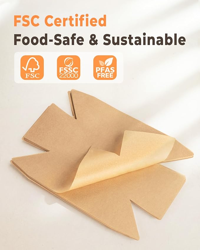 100 Pcs Loaf Pan Liners for Baking Bread 9x5 Inch, Bread Pan Liners with Cardboard Formers, Non-Stick Pre Cut Unbleached Parchment Paper for Loaf Pan