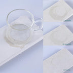 NiuYichee 2 Pcs Water Absorbing Stone Trays, Kitchen/Bathroom Sink Soap Dish, Diatomite Tray Used for Hand Soap & Cosmetic Bottles in The Modern Home, 3.15" W x 8.7" L, White