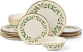 Lenox 899203 Holiday 18-Piece Dinnerware Set, Service For 6
