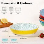 Large Ceramic Pasta Bowls Set of 6, 30 Oz Large Salad Bowls for Kitchen, 8.25 inch Decorative Ceramic Serving Bowl, Pasta Plates, Porcelain Dinner Soup Bowl Set, Microwave&Oven&Dishwasher Safe